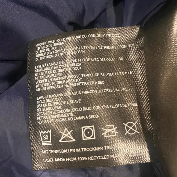 Bernardo hooded quilted puffer coat,zip-front closure & side zip pockets XL NWT - Picture 9 of 10